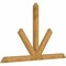 Ekena Millwork Saratoga Rough Sawn Timber Gable Bracket, Western Red Cedar, 108"W x 68"H x 4"D x 6"F, 15/12 Pitch GBW108X68X0406SAR00RWR - alternate 4